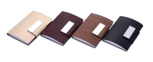 China Slim Metal Name Card Holder Fit For Men And Women With Sleek Rectangle Design factory