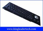 63 Cherry Key Industrial Metal Keyboard Electroplated Black With Trackball