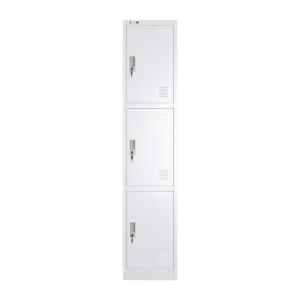 China CBNT 3 door Metal Storage Cabinet KD Construction Gym Steel Locker factory