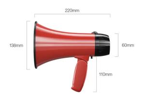 China Customizable Military Megaphone With Bluetooth 8H Battery 155 X 255MM factory