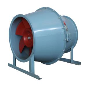 High Velocity Diagonal Flow Fire Smoke Exhaust Fan 280℃ Industrial