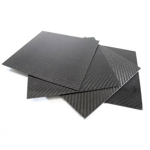 China Twill Glossy 1mm Carbon Fiber Sheet Lightweight Material 100x100 Cm factory