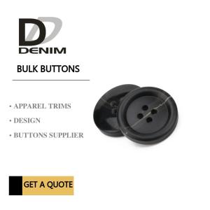 China Fancy Extra large Black 3 inch black buttons Trims Plastic &amp; Resin Bulk factory