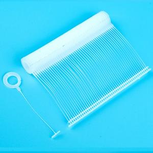 China Polypropylene Plastic Tag Fastener 25mm Hook Ring Hanging factory