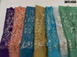 Support 7 Days Sample Order Lead Time African Lace Fabric Cotton Mesh 3D Flower