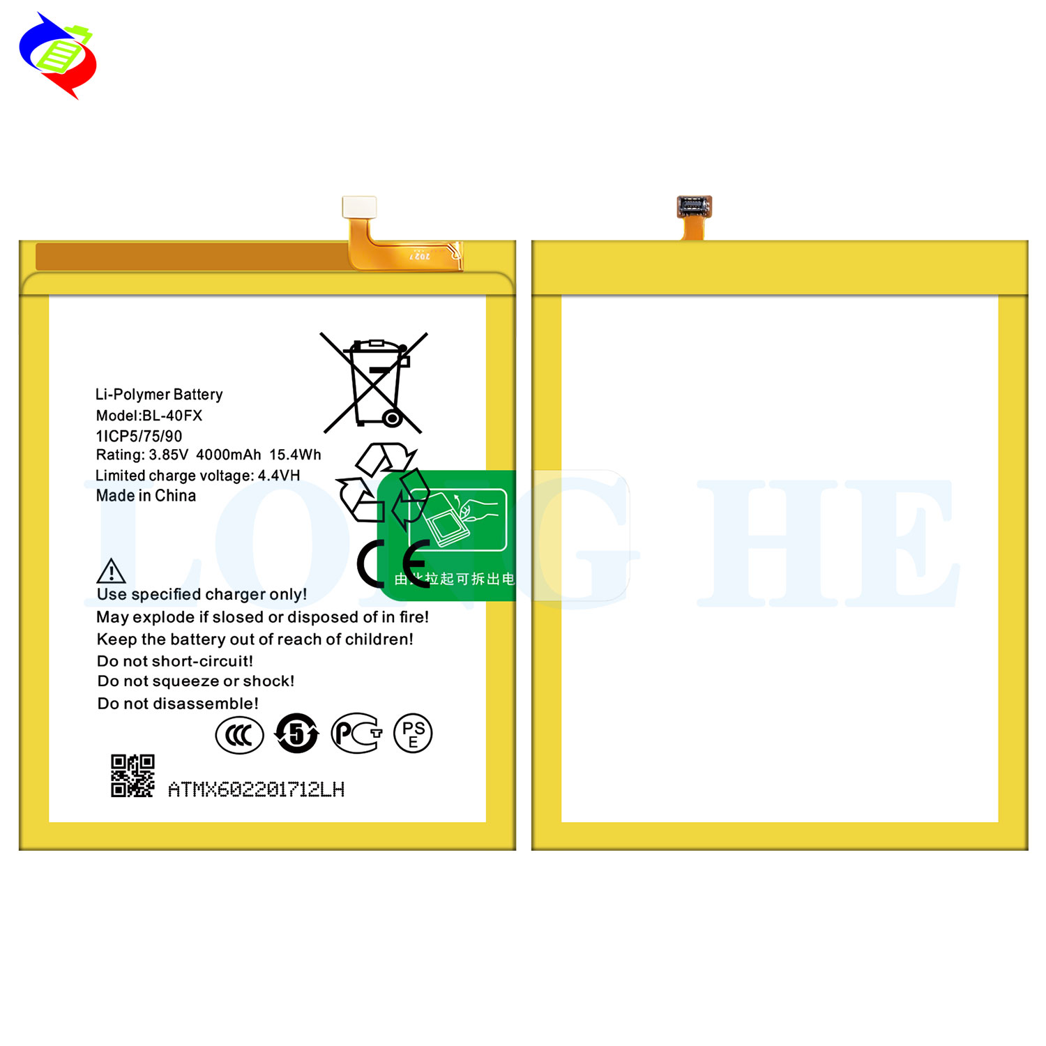 RECHARGABLE BL-40FX 4000mAh X602 X574 Mobile Phone Battery for Infinix Zero 4 Plus