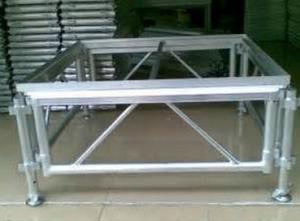 China Adjustable Height Aluminum Stage Truss For Indoor / Outdoor Movable Stage Platform factory