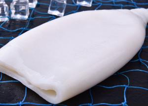 China squid tubes with EU standard IQF wing off chemical off white color no additives forzen squid rings factory