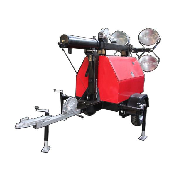 China Towable generator lighting tower with 2 wheels for easy movement factory