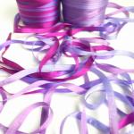 100% real pure silk woven double face taffeta satin silk ribbons for embroidery