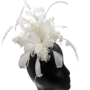 China Silk Screen Printed Goose Flower Feather Headband For Father's Day Occasion factory