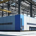 Metal Structure Factory Steel Buildings , Portal Frame Steel Construction