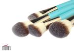 Eco Complete Natural Foundation Eye Makeup Brushes Professional Set 9pcs