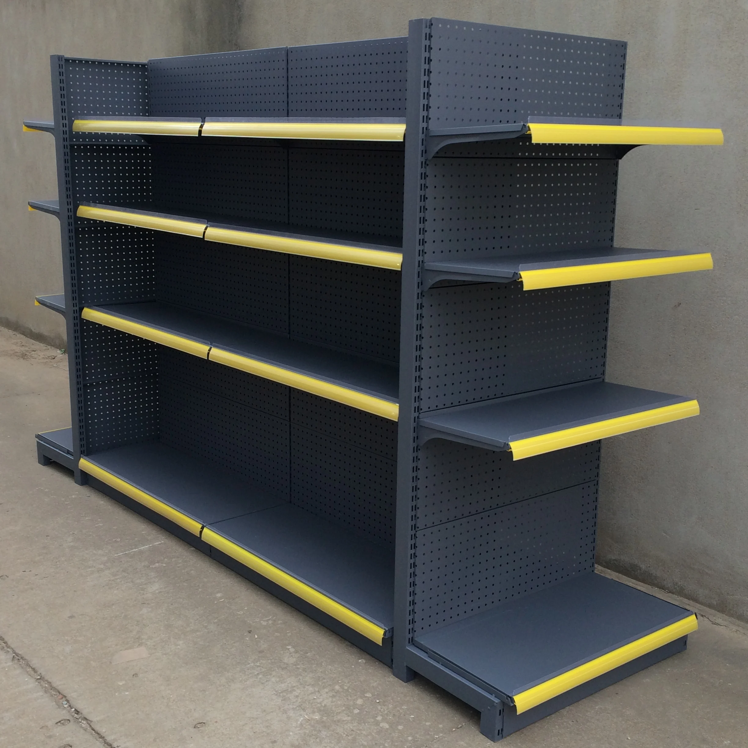 Best Selling Factory customized color size metal heavy duty stands steel rack for grocery store shelves