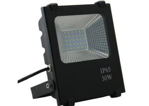 China 120 Degrees Aluminum Industrial LED Flood Lights , Black 30w Led Floodlight factory