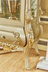 Luxury Living Room Corner Showcase Storage Glass Cabinet