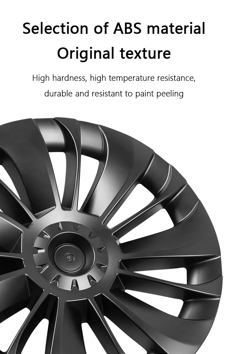 Wheel Hub Cover Cap for Tesla Model 3 Y Modified Protective Cover Decorative Accessories Non-Destructive Installation