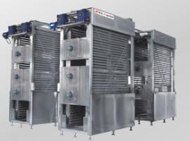 China HACCP Multi Step In Line Vertical Bread Baking Cooling Towers factory