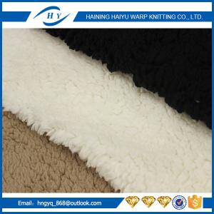 China 100% polyester warp sherpa fabric with sherpa fleece fabric factory