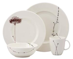 China Basic Round Ceramic Dinnerware Sets 16pcs , Decal Printing Home Porcelain Dinnerware factory