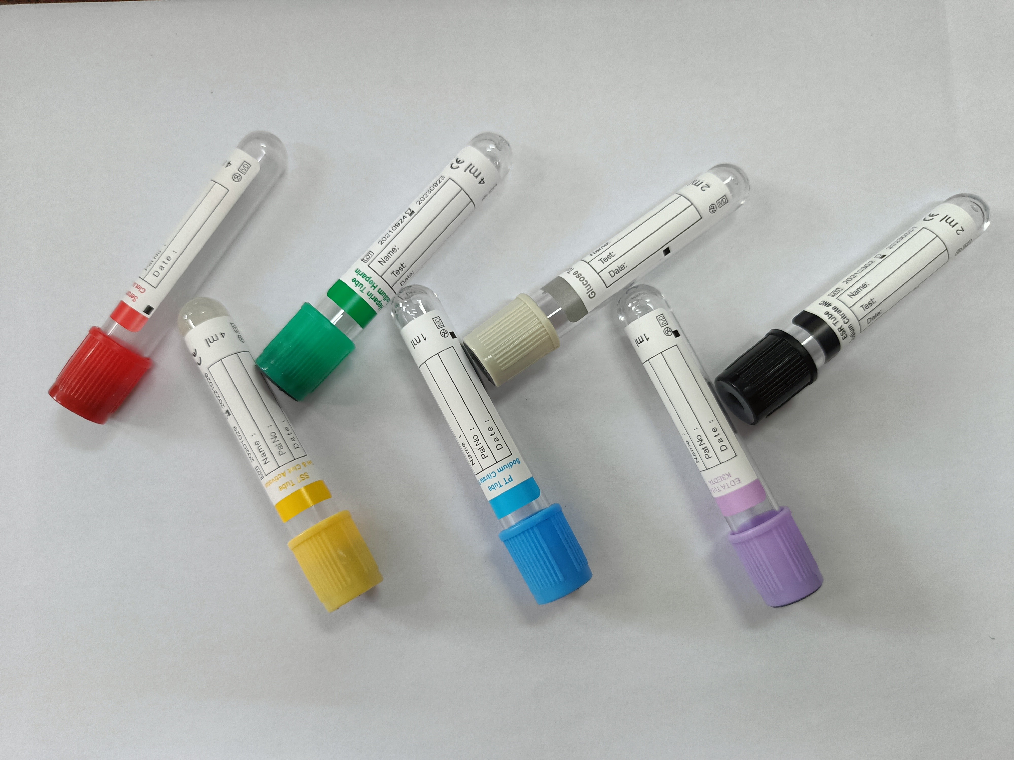 K2 / K3 Vacuum Blood Collection EDTA Tube Glass PET 16*100mm