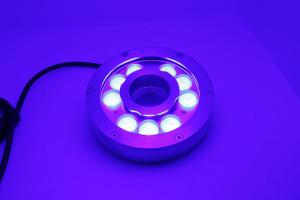 China 12Volt IP68 27W LED Fountain Ring Light Color Changing Water Fountain Light factory