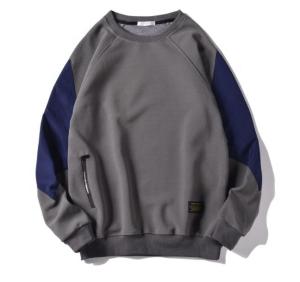 China Oversized Plain Blank 7.5oz Sweatshirt Street Style Black Men'S Sweatshirt factory
