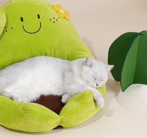China Cute Kitten Beds Double Sided Cushion Available In All Seasons Removable Foldable High Resilience Bed factory