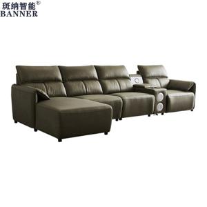 China BN Electric Multifunctional Sofa with High-Density Sponge and Embossed Leather Finishes Furniture Recliner Chair Sofa factory