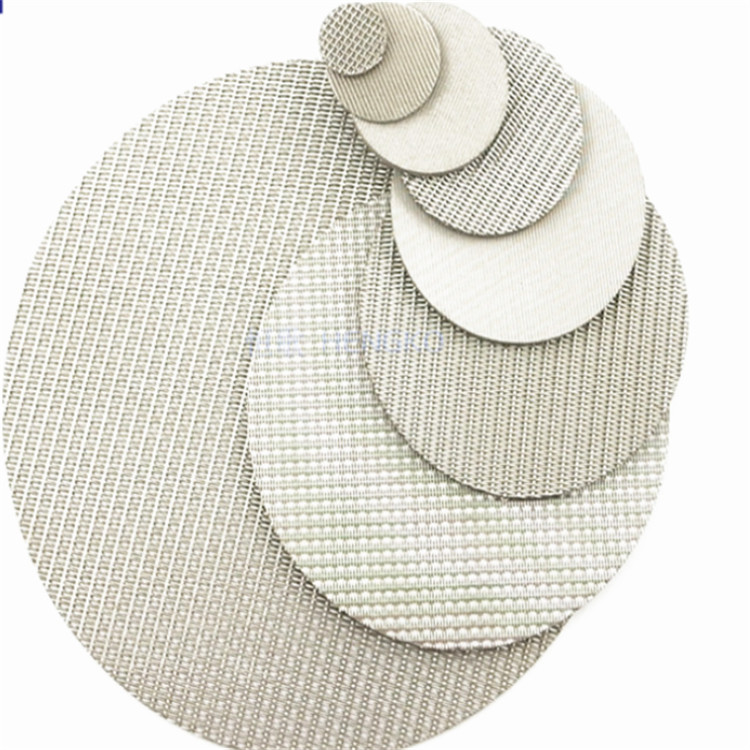 Ss316 Porous Metal Sintered Filter Disc 0.1mm Tolerance