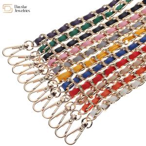 China Diy Handbag Bag Purse Chain Strap , Metal Crossbody Chain With Buckle factory