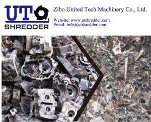 China Car Engine Shredding Machine for waste crusher, Single Shaft Shredder factory