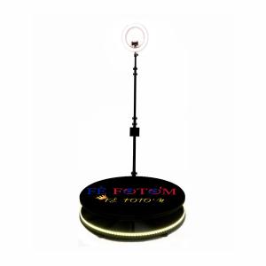 China LED 360 Photo Booth Machine Automatic Spinning Platform With Right Light factory