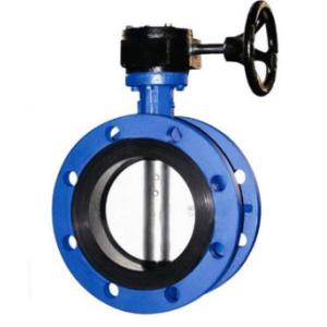 China 4 Inch Integral gluing Double Flange CF8M Flange Butterfly Valve on sale