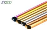 Buffer Polish Long Reusable Pink Stainless Steel Straws Not Easily Flimsy
