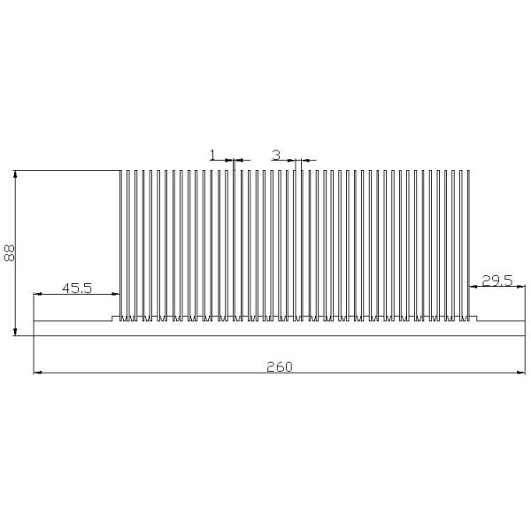 Silver Practical Rectifier Heat Sink , Rustproof Aluminum Heat Sink Fins