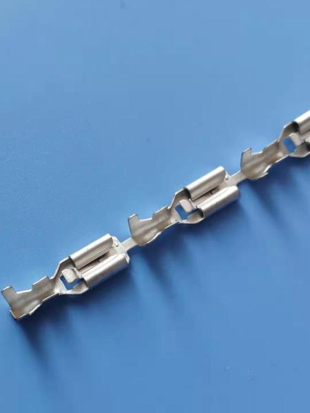 Straight 187 Terminal Connector Electroplated Tin Crimping Connectors And