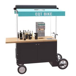 China 4500W Mobile Fast Food Tricycle Drink Vending Cart factory