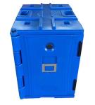 Blue Insulated Food Pan Carrier With Nylon Handles 90L Capacity For Easy
