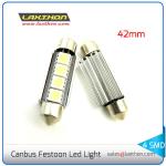Super Bright 42mm LED Interior Car Light Bulbs 5050 SMD Festoon C5W Canbus Led