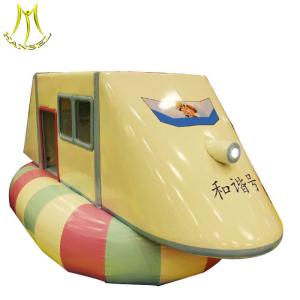 China Hansel indoor play area playhouses for kids children play game electric railway high speed factory