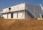 Flexible Assembly Freight Storage Containers White Color Steel Security Door