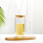Drop Resistance Clear Glass Water Bottle Household Borosilicate Glass Coffee