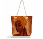 Polyester Canvas Grocery Shopping Bags For Work Travel Beach