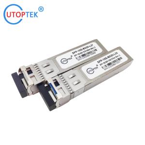 China SFP+ BiDi WDM 10GbE 20km Universal Optical Transceiver Tx1270/Rx1330nm single mode 10g bidi 20km sfp module factory