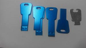 China Stainless Steel Key Shape Flash Drive USB free samples factory