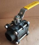 3PC Flanged Ball Valve , ASTM A216 WCB 2 Inch Carbon Steel Ball Valves pneumatic