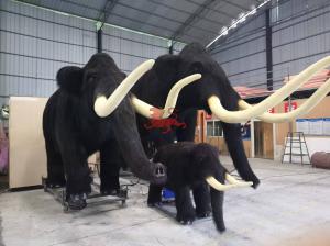 China Children Realistic Animatronic Animals Life Size Mammoth Customized factory