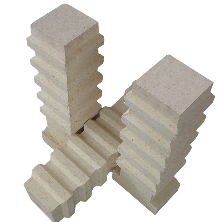 ISO9001 2008 Certified Light Yellow Melting Alumina Furnace Roof Refractory Anchor Brick