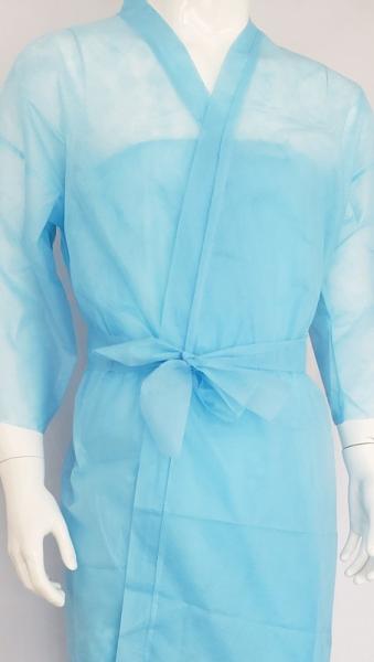 Non Woven Disposable Bathrobe Kimono Disposable Nonwoven Kimonos for SPA Center